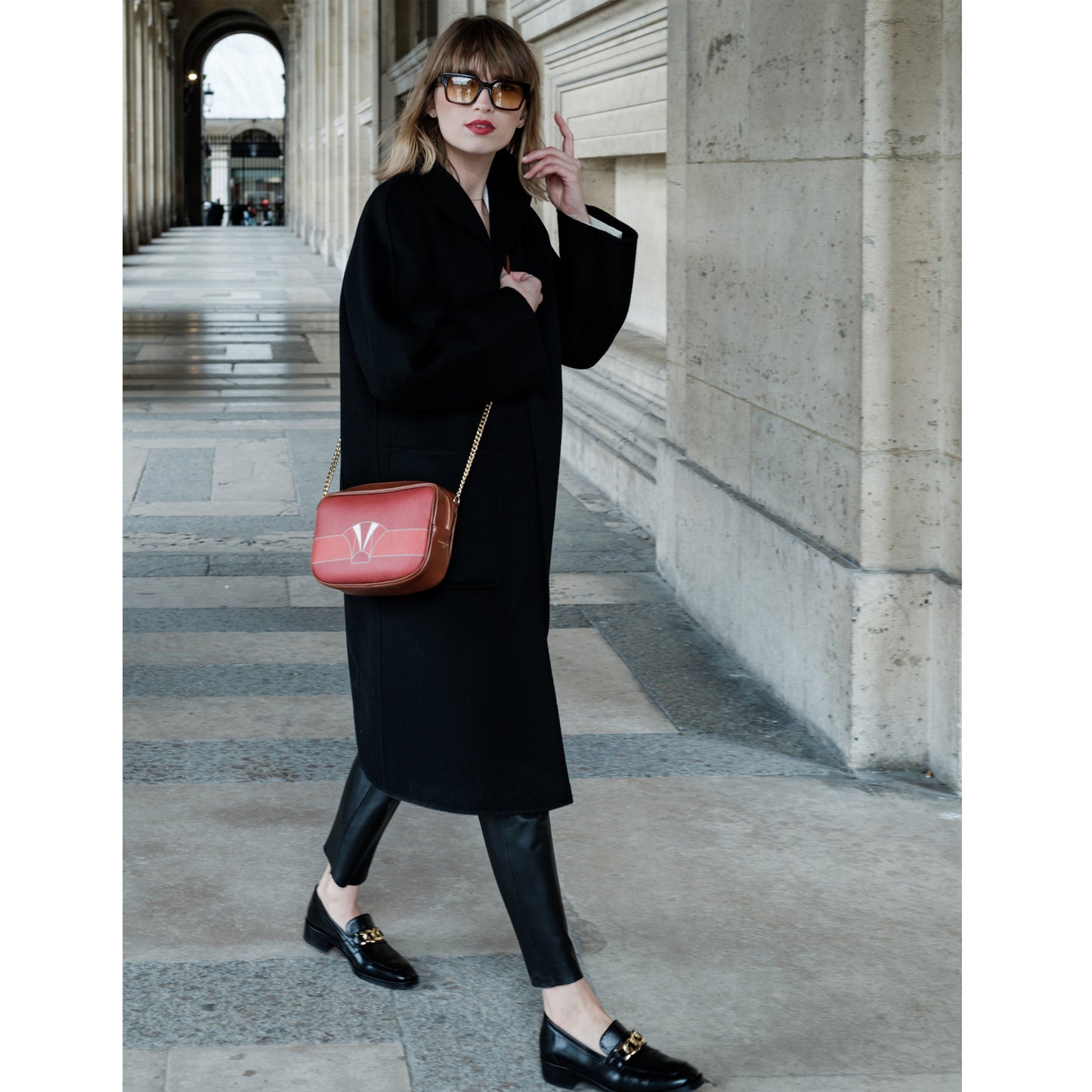 Rosalia Oak Red - Chain bag